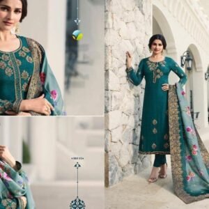 Kaseesh Mehfil Women's Embroidered Georgette Unstitched Salwar Kameez
